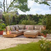 loungesett med puff Belmonte deluxe