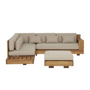 loungesett med puff Belmonte deluxe