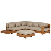 loungesett med puff Belmonte deluxe